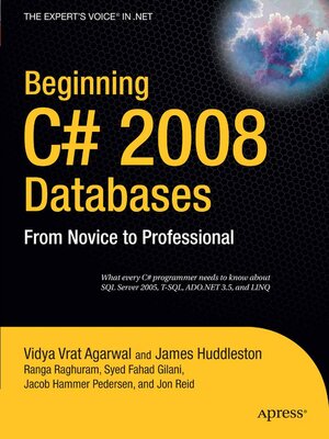 cover image of Beginning C# 2008 Databases